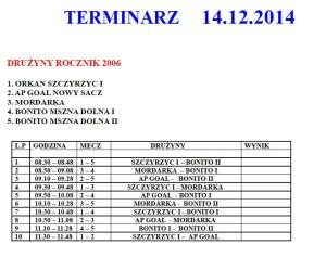 terminarz zaki